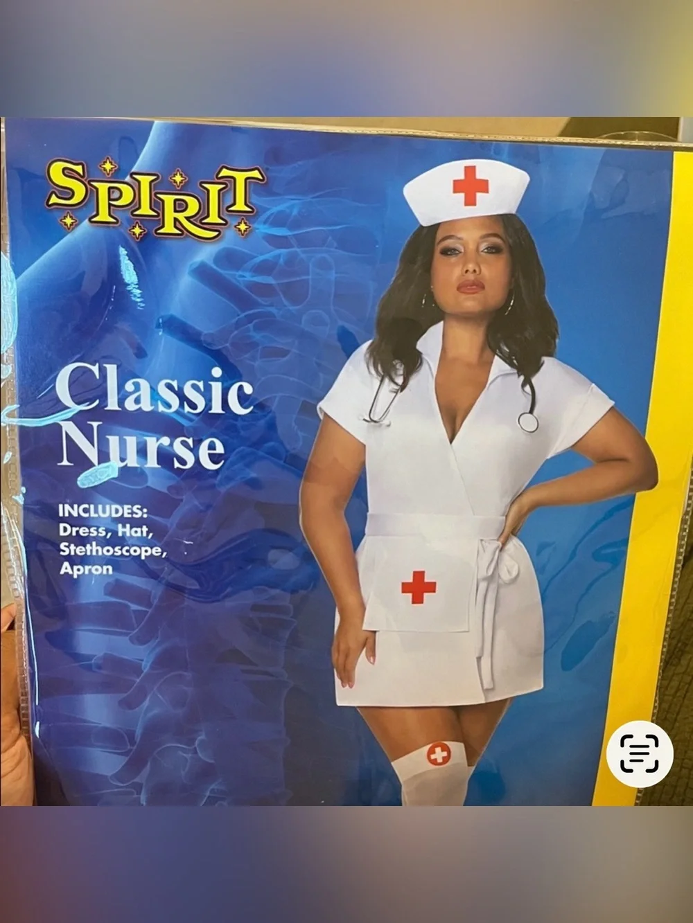 Spirit Classic Nurse Costume - White with Red Cross Accents Large New